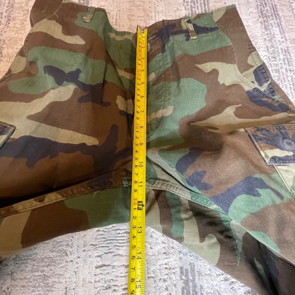 Vintage 1970s US Army Woodland Camo BDU Jacket Pants Set Mens USGI ECWCS -SMALL - Picture 12 of 13